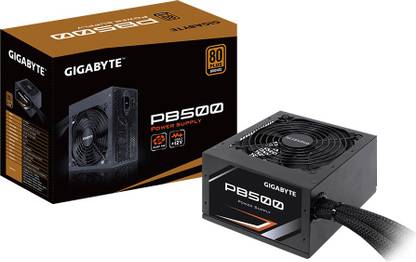GIGABYTE GP-PB500 500 Watts Computer PSU with 4 SATA Cables