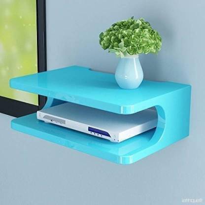 Doon Furniture House TV Setup Box & Remote Stand Wooden Wall Shelf Wooden Wall Shelf