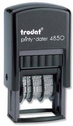 Trodat 4850 DATE WITH PAID STAMP SELF INK (STANDERD, SAME IMAGE) RUBBER STAMP