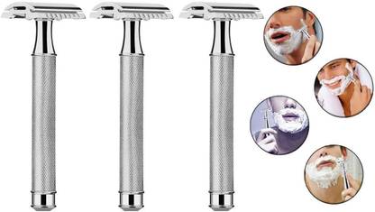 Angel Infinite Safety Razor For Men With Double Edge For Stainless Steel Shaver Set Of 3, Men