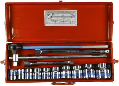 TAPARIA SET OF 10 PCS 3/4 SQ DR SOCKETS AND 4 ACCESSORIES Socket Set