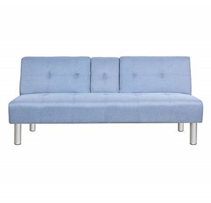 Uberlyfe Modern Lancaster Fabric Futon Fold Up & Down Recliner 2 Seater Single Engineered Wood Fold Out Sofa Cum Bed