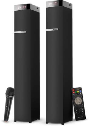 Sansui WaveBlast 1 Karaoke Compatible, High Bass, Touch 50 W Bluetooth Tower Speaker