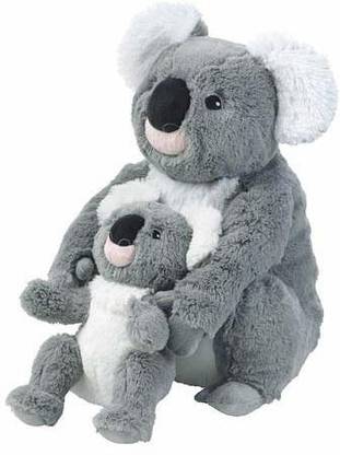 IKEA Soft Toy Koala - Pack of 2 ( 1 Mother Toy and 1 Child Toy)  - 200 mm