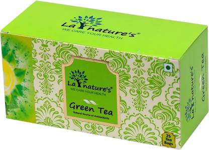 La Natures Green Tea Unflavoured Green Tea Bags Box