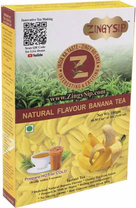 ZINGYSIP Instant Banana Tea Flavour Banana Tea Vacuum Pack