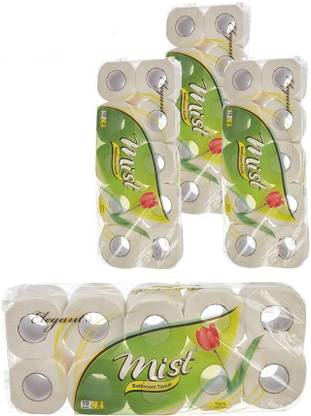 Mist Ultra Plush Embossed 2 Ply Toilet Paper, 40 Rolls Toilet Paper Roll