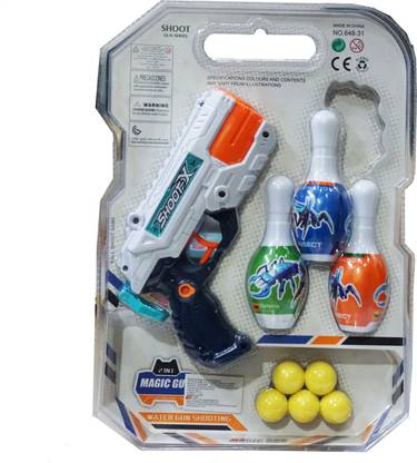 Dhinchak Soft bullet and water gun magic toy gun 2 in 1 style Guns & Darts