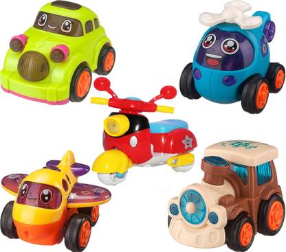 Learn With Fun Unbreakable Automobile Car Toy Set For Children Kids Toys Team Set Of 5