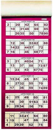 tomo Tombola Ticket (pack of 1) 600 tickets Party & Fun Board Game