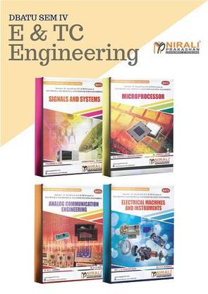 (Set of 4 Books) DBATU - Electronics & Telecommunication (E&TC) Engineering - Second Year - Semester 4 - Text books