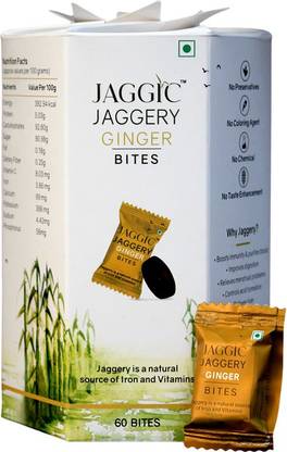 Jaggic Jaggery Ginger Bites Ginger Candy