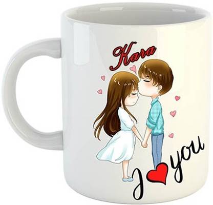 Nakshasutra Kara I Love You 02 Ceramic Coffee Mug