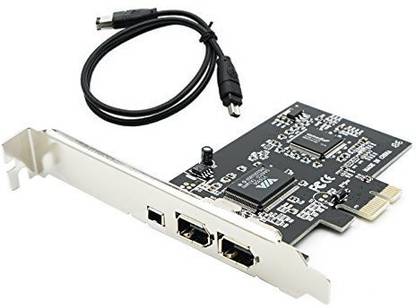 ANDTRONICS Express Firewire PCIe Card with VIA chipset- 6 pin 4 pin Firewire Controller Expansion Card Network Interface Card