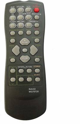 LipiWorld RAV22 WG70720 AV for RX-V350 RX-V357 RX-V359  CD DVD Yamaha Remote Controller