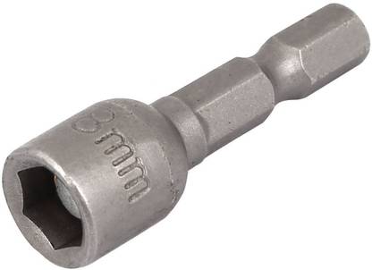 GSK Cut Magnetic Nut Socket M8 X 45 mm Length Metal Hex Socket - 5 Pcs Socket Set