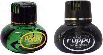 Poppy PINE, POSION Automatic Spray (Pack 2) PINE, POSION Car Perfume Liquid Air Freshener 150ml each