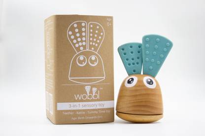 KinderPass Wobbl Blue Rattle