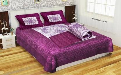 RAMESHTH Satin King Sized Bedding Set