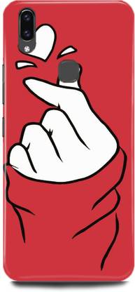 MP ARIES MOBILE COVER Back Cover for Vivo V9/1723 HAND LOVE PRINTED