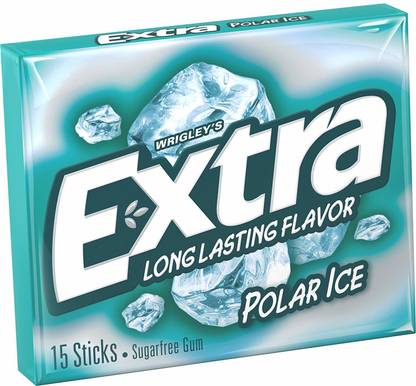 Wrigleys Extra Polar Ice Chewing Gum, 15 sticks Polar Ice Chewing Gum