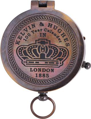 Artshai Antique Style Magnetic Compass .100 Year Compass Brass Compass