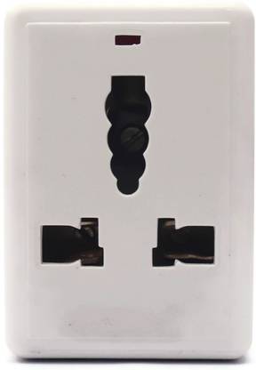 Electronic Spices Conversion Multi Plug Outlet Extender Cube Splitter converter (6A TO 16A) 6 A Three Pin Socket
