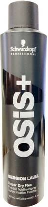 Schwarzkopf Osis Session Label Super Dry Flex Flexible Hold Hair Spray Hair Spray
