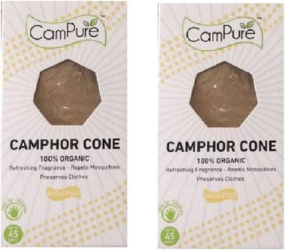 CamPure camphor cone sandalwood 60g (pack of 2)