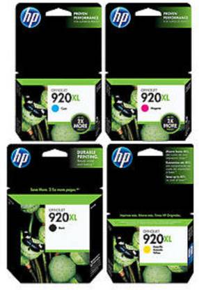 HP 920xl Black + Tri Color Combo Pack Ink Cartridge