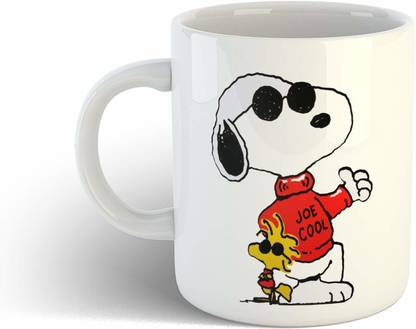 Artscoop Peanuts Snoopy Cute Funny Joe Cool's Printed Cartoons With Cool Quotes Gifts For Friend Dog Lover Printed Coffee Ceramic Coffee Mug
