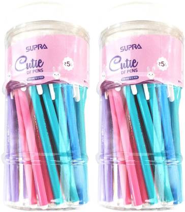 Supra EACH COMBO PACK COTAINS- 2 SUPRA CUTIE DF PENS ( 2 JAR ) Ball Pen