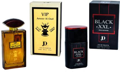 jd collection Black XXL & VIP Amir Al Oud Eau de Parfum - 200 ml