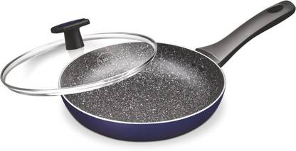 TREO La Culinaire Granito Induction Fry Pan With Lid Flat Pan 28 cm diameter with Lid 0 L capacity