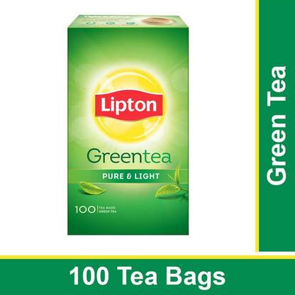 Lipton Pure & Light Green Tea Bags Box  (100 Bags)Pack of 18 Green Tea Bags Box
