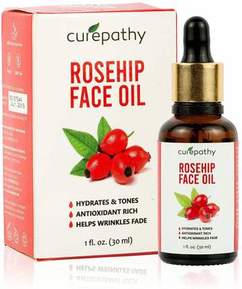 Curepathy Rosehip Face Oil (30 ML) Anti Wrinkle, Anti Aging, Enriched with Vitamin E,Carrot Seed, Sunflower, Jojoba, Olive & Grape Seed Oil