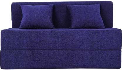 MOROFEEL 4X6 Sofa cam Bed blue Colour 8 inch Queen EPE Foam Mattress