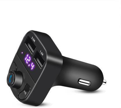 blue seed v4.1 Car Bluetooth Device with FM Transmitter, USB Cable, FM Player, Transmitter, 3.5mm Connector, MP3 Player, Car Charger