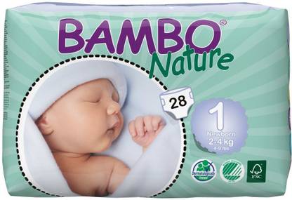 Bambo Nature Tape Diapers 2-4 kgs - New Born