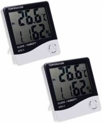 Trendyby HTC 01 Digital htc Clock Set of 2 HTC 01 Clock with High Accuracy LCD Thermometer