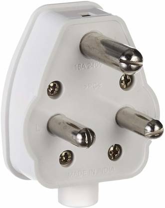 Anchor By Panasonic 38637_pk6 16A 3 Pin Plug Top 240V (White, Pack of 6) Three Pin Plug
