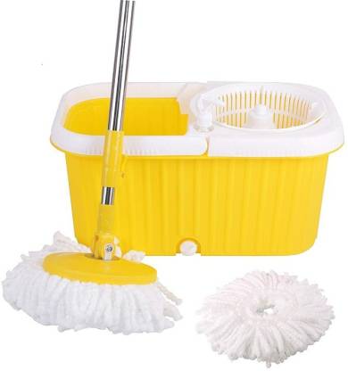 HIC HIC Touch 360°Spin Mop Bucket Set, Adjustable Mop Pole Push 