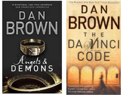 The Da Vinci Code And ANGELS AND DEMONS English Paperback - 2 Books