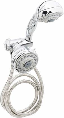 HydroSpin Handheld Shower Combo And Fixed Showerhead Kit Shower Head