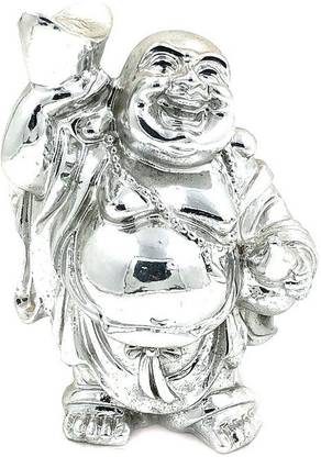 Deep Ganesh Arts Fengshui Laughing Buddha Decorative Showpiece  -  10 cm