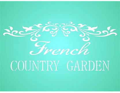 Stencils for Walls French Country Stencil - Reusable Vintage French Garden DIY Crafts Stencil
