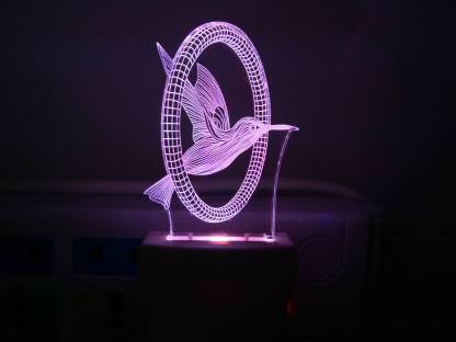 PZOZ 3D Amazing Birds Night Lamp(MultiColor) Night Lamp
