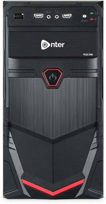 Enter E-CB5A Mid Tower Cabinet with USB 2.0 and USB 3.0 Ports Compatible with Computer