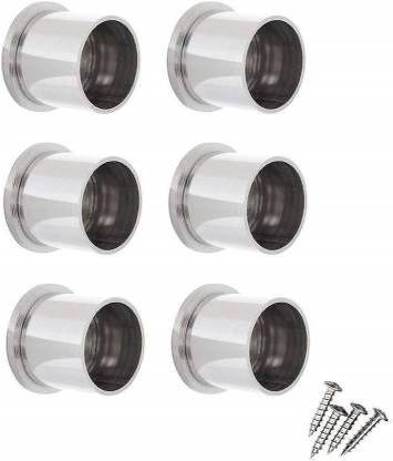 AJAY HARDWARE Silver Rod Rail Bracket Metal