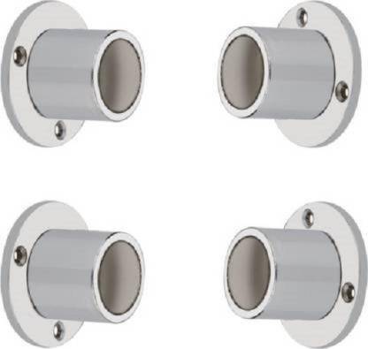 AJAY HARDWARE Silver Rod Rail Bracket Metal